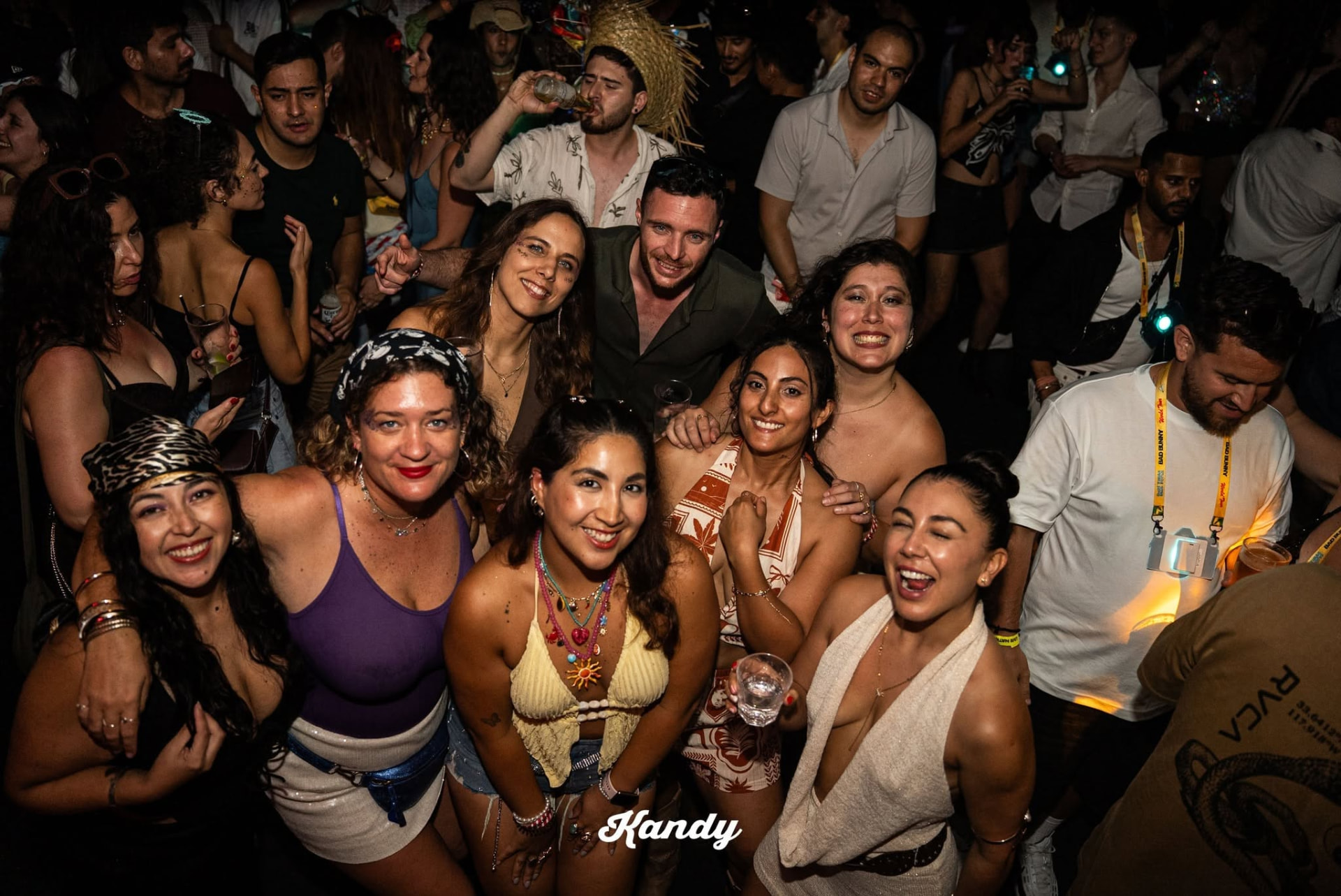 Group of friends celebrating on the Kandy dance floor