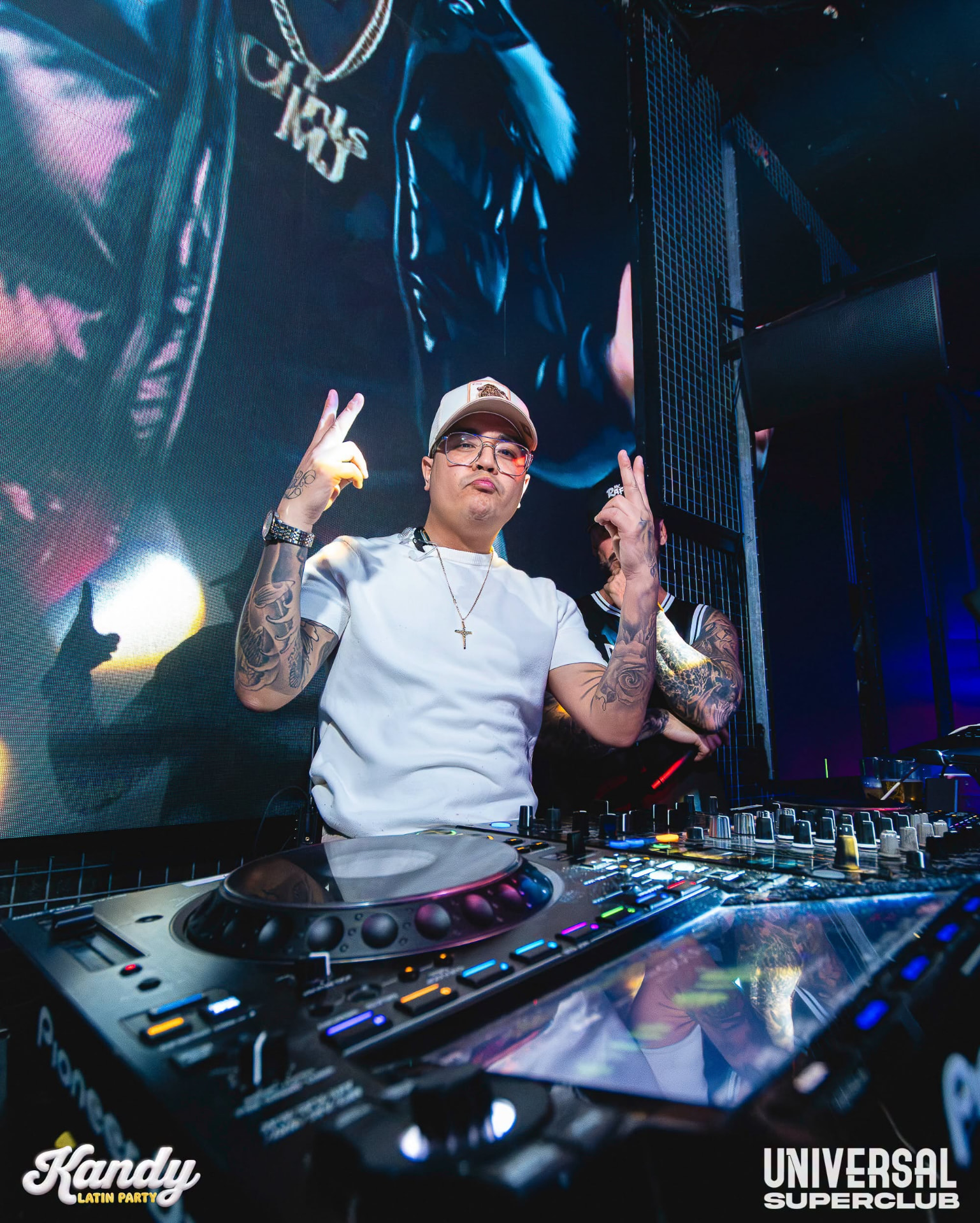 Kandy DJ behind the decks